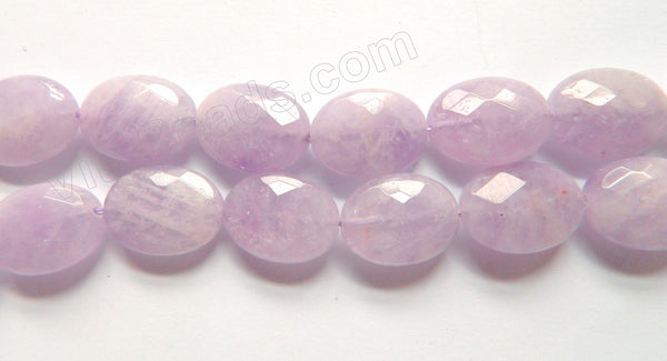 Amethyst Light Quartz A  -  Faceted Oval  16"