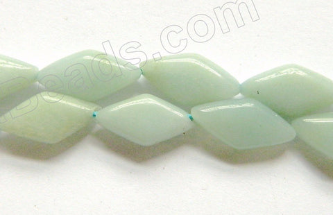 Amazonite  -  Puff Long Diamond  16"