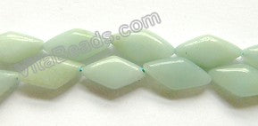 Amazonite  -  Puff Long Diamond  16"