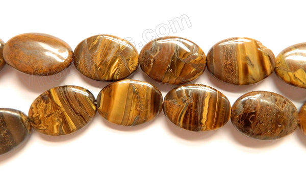 Tiger Iron Jasper  -  Puff Ovals  16"