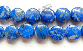 Snow Lapis Lazuli AA  -  Small Puff Coins  16"