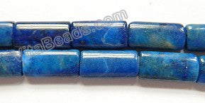 Lapis Lazuli Dark  -  Small Puff Thin Tubes  16"