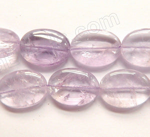 Light Amethyst Crystal Quartz  -  Puff Ovals 16"