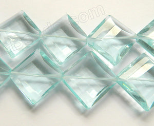 Aqua Crystal  -  Big Faceted Diamond  16"