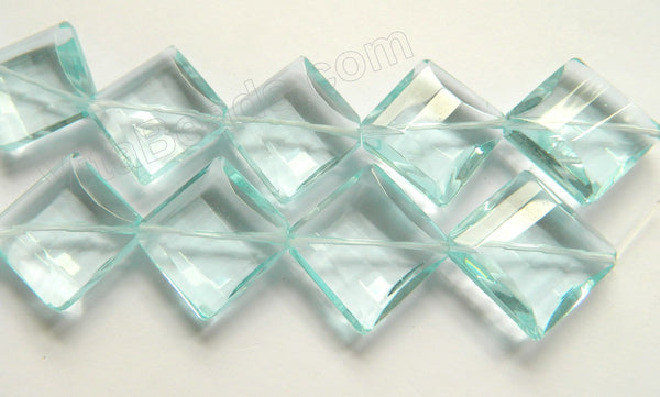 Aqua Crystal  -  Big Faceted Diamond  16"