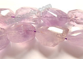 Light Amethyst Crystal Qtz Natural AA  -  Big Fine Cut Tumble  16"