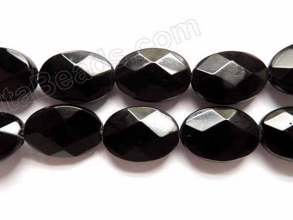 Black Onyx  -  Faceted Oval  16"
