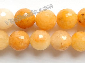 Multi Yellow Jade A  -  Big Faceted Round  16"