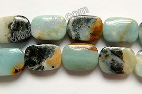 Golden Black Amazonite  -  Puff Rectangles  16"