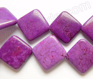 Purple Crack Turquoise  -  Puff Diamond  16"