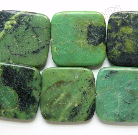 Chinese New Chrysoprase  -  Big Puff Squares  15"