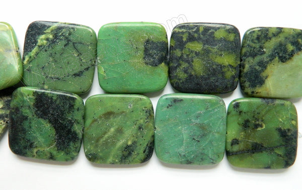 Chinese New Chrysoprase  -  Big Puff Squares  15"