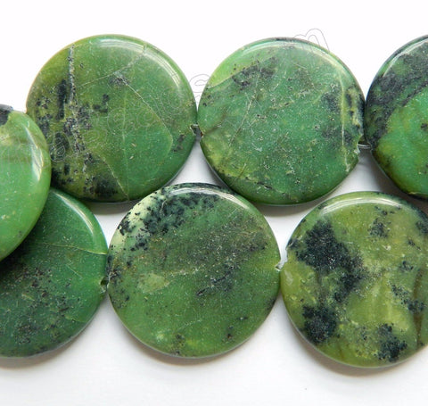Chinese New Chrysoprase  -  Big Puff Coins 15"