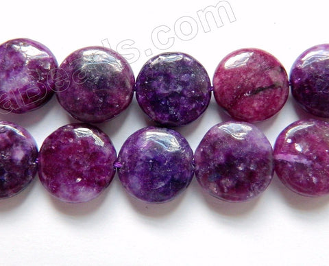 Lepidolite (Color Enhanced) -  Puff Coins  16"