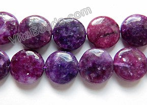 Lepidolite (Color Enhanced) -  Puff Coins  16"