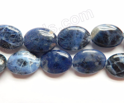 Sodalite AA  -  Puff Ovals  16"