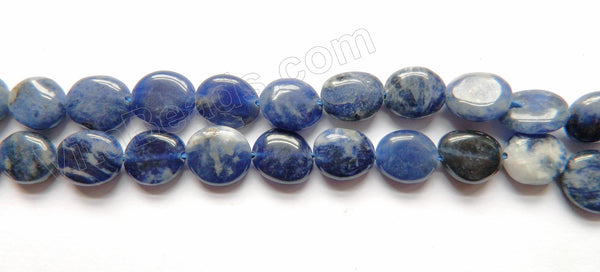 Sodalite A  -  Small Puff Oval Pebbles  16"