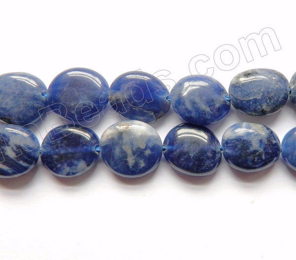 Sodalite A  -  Small Puff Oval Pebbles  16"