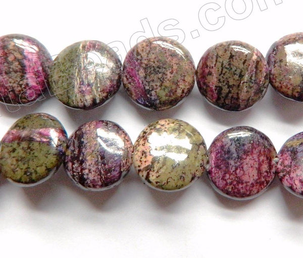 Africa Chaorite Jasper  -  Puff Coins  16"