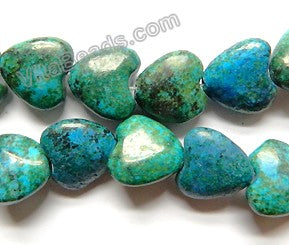 Azurite Malachite Turquoise  -  Puff Hearts  16"