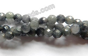 Grey Jade  -  Faceted Round  15"