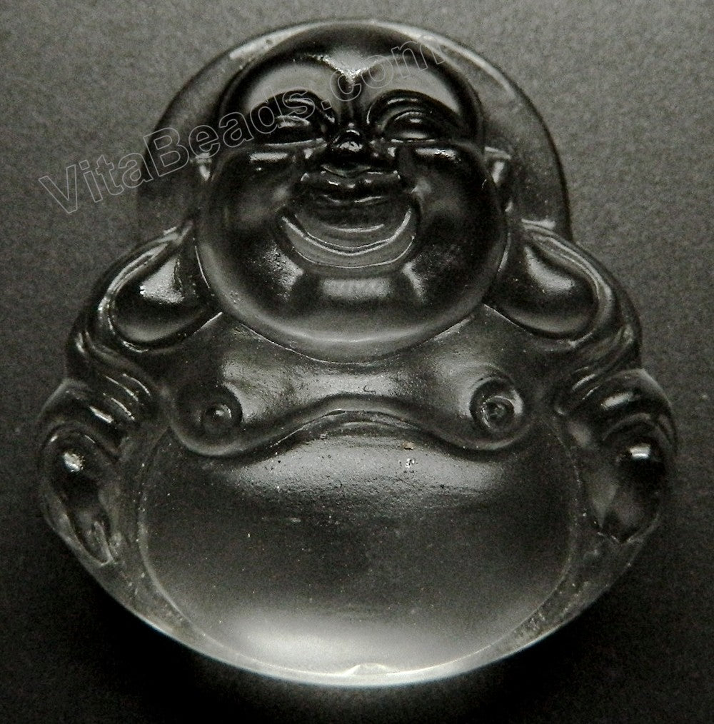 Crystal - Laughing Buddha Pendant