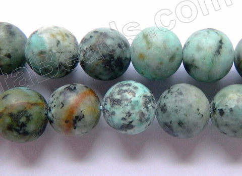 Africa Turquoise Frosted - Smooth Round 16"