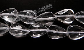 Natural Crystal AAA  -  Faceted Pears  16"
