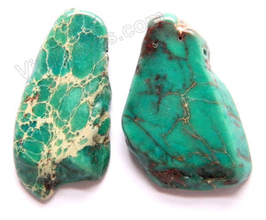 Free Form Slab Pendant - Emerald Impression Jasper