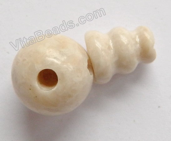 Ivory Fossil Agate  -  Bracelet Tee Beadle Bead Set