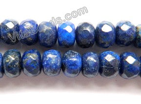 Lapis Lazuli  -  Faceted Rondels  15"