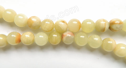 Light Green Hemiporphite Jade  -  Smooth Round  16"