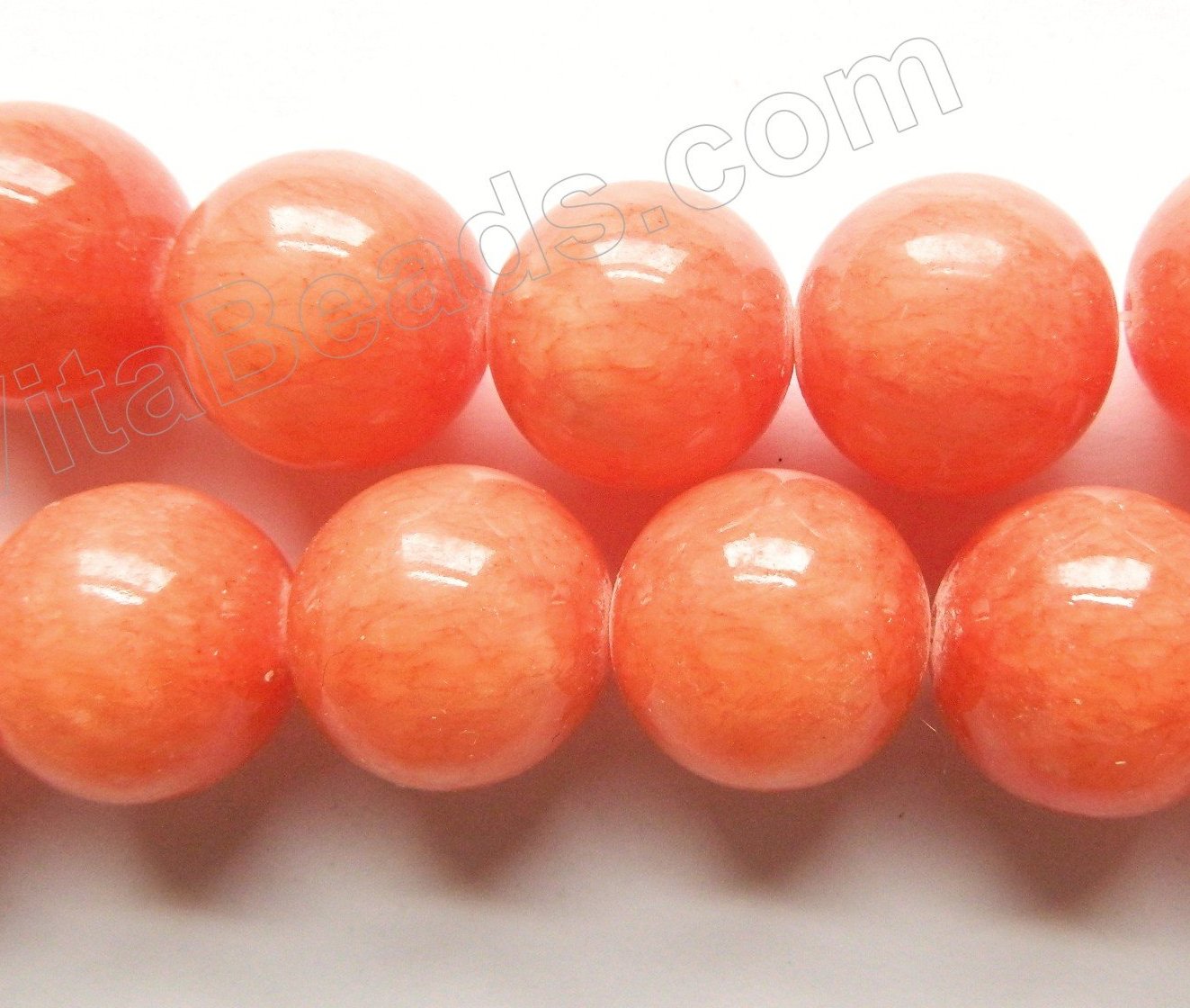 Orange Mashan Jade  -  Big Smooth Round  16"