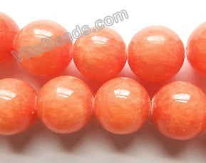 Orange Mashan Jade  -  Big Smooth Round  16"