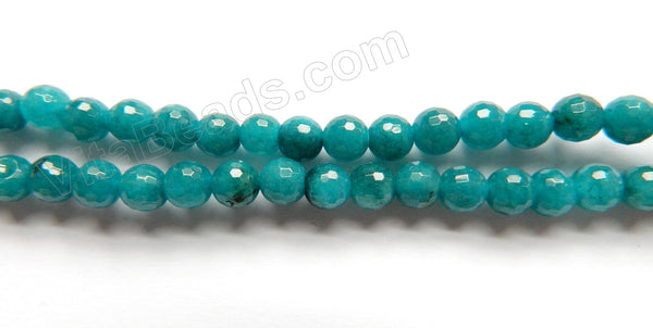 Light Green Apatite Jade  -  Faceted Round  15"