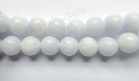 Light Pale Blue Mashan Jade  -  Big Smooth Round  16"