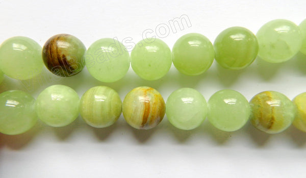 Australia Bright Hemimorphite Jade  -  16mm Big Smooth Round Beads  16"