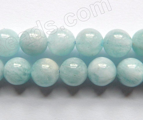 Aquamarine HK (Natural) AA  -  Smooth Round 16"