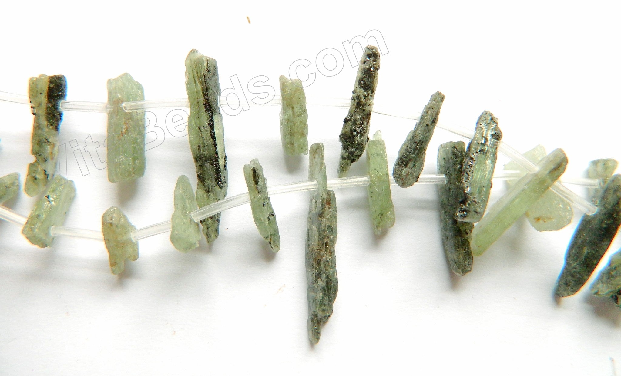 Rough Green Kyanite Natural  -  Sticks 16"     6 x 10 - 30 mm