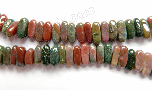 Fancy Jasper  -  Center Drilled Smooth Rectangles  16"