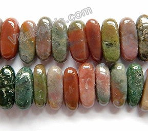 Fancy Jasper  -  Center Drilled Smooth Rectangles  16"