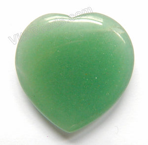 Green Aventurine - Smooth Heart Pendant