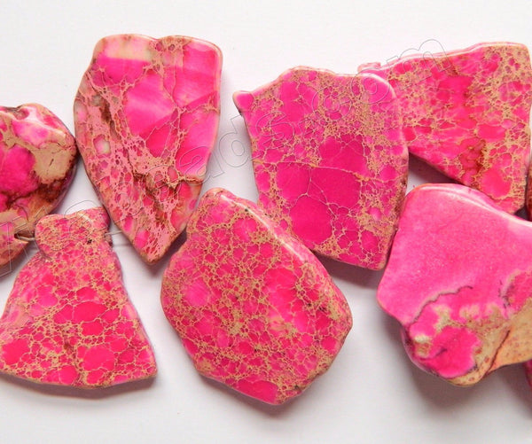 Fuchsia Impression Jasper  -  Irregular Slabs Top Side Drilled