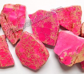 Fuchsia Impression Jasper  -  Irregular Slabs Top Side Drilled