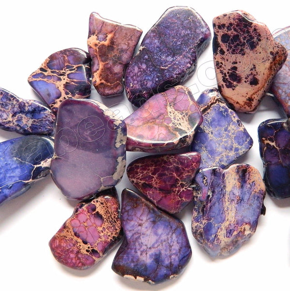 Purple Impression Jasper - Small Graduated Top-drilled Slabs