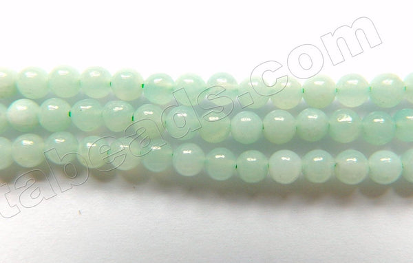 Amazonite A  - Small Smooth Round Beads  16"