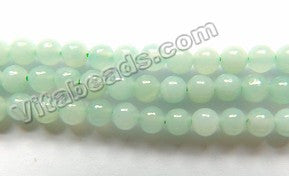 Amazonite A  - Small Smooth Round Beads  16"