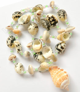 Shell Necklaces SNC 008 - Grey