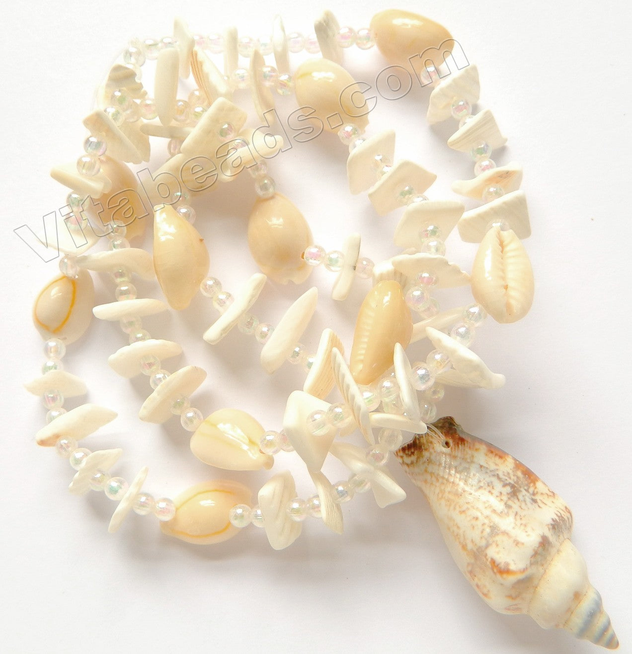 Shell Necklaces SNC 006 - Cream White