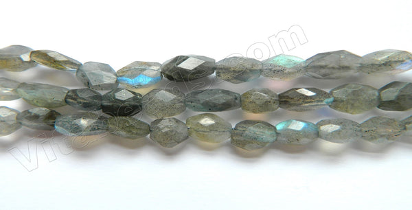 Labradorite AA  -  7-10mm Faceted Oval  13.5"
